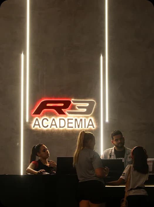 Recepção da R3 Academia
